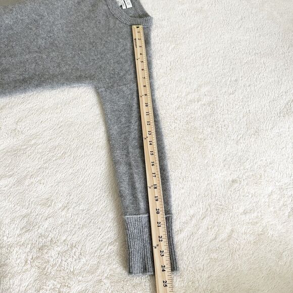 Rachel Zoe 100% Cashmere Sweater Size XS Gray 2-Ply Crew Neck Pullover - Picture 10 of 10